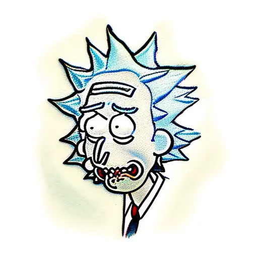 Rick and Morty tattoo design idea