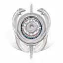 ouroboros circle of fifths  tattoo design idea