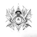 illuminati ancient  tattoo design idea