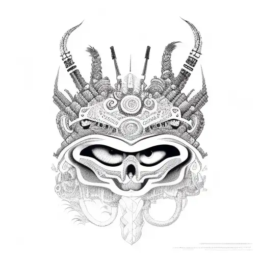 Tezcatlipoca and Quetzalcoatl  tattoo design idea