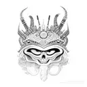 Tezcatlipoca and Quetzalcoatl  tattoo design idea