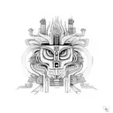 Tezcatlipoca and Quetzalcoatl  tattoo design idea