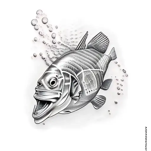 swimmer tattoo design idea