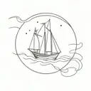 BURN THE SHIPS tattoo design idea