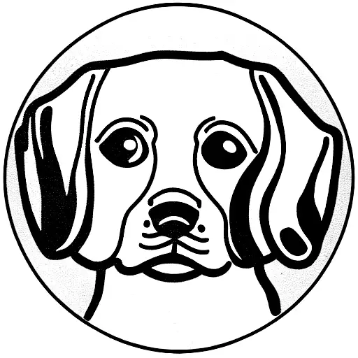 Dog Cavalier kind Charles spaniel tattoo design idea