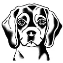 Dog Cavalier kind Charles spaniel tattoo design idea
