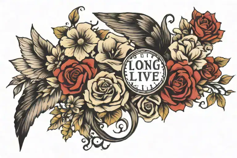long live Taylor Swift lyrics tattoo design idea