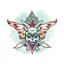 gypsy devil inside tattoo design idea