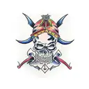 gypsy devil inside tattoo design idea