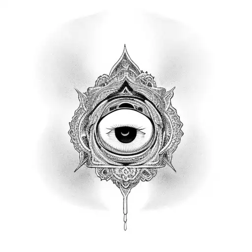 Third Eye Aum tattoo design idea