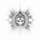 Third Eye Aum tattoo design idea