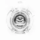 Third Eye Aum tattoo design idea