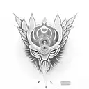 Third Eye Aum tattoo design idea