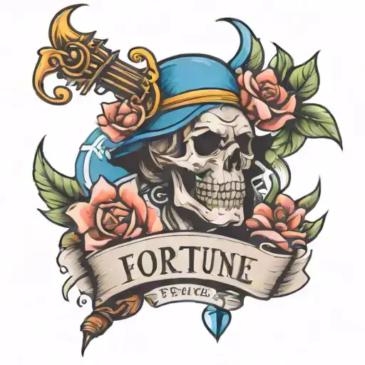 Fortune favors the brave tattoo design idea