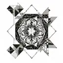 overlapping word "Vitale" tattoo design idea