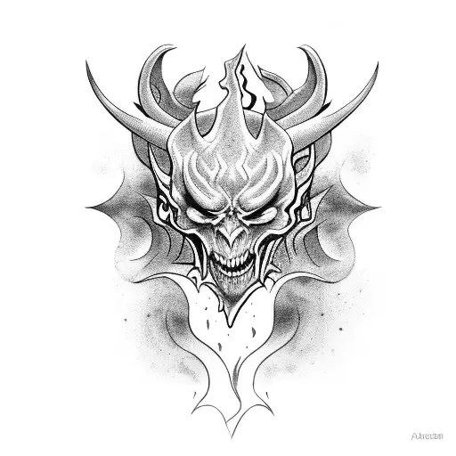devil tattoo design idea