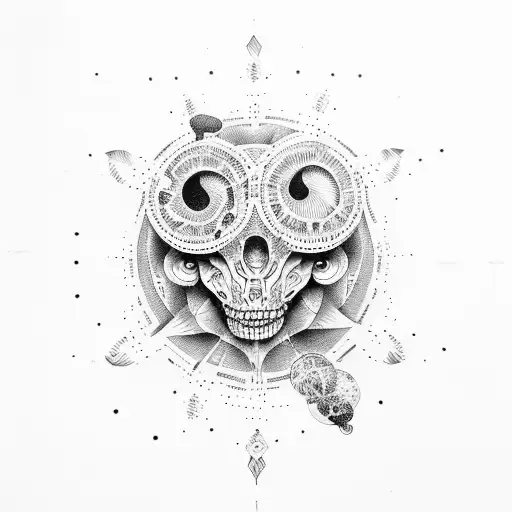 human consciousness tattoo design idea