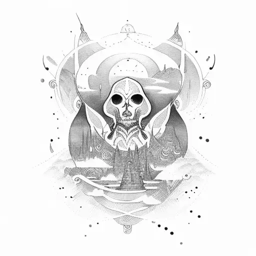  journey to the unknown tattoo design idea