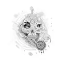 human consciousness tattoo design idea