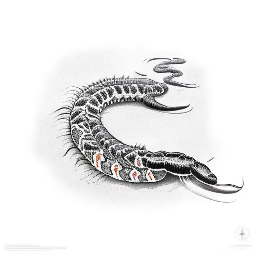 Centipede tattoo design idea