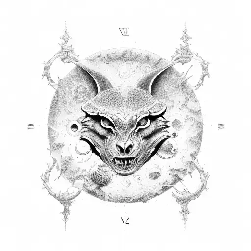 astrological  tattoo design idea