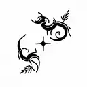 taurus and scorpio tattoo design idea