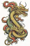 chinese dragon tattoo design idea
