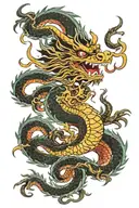 chinese dragon tattoo design idea