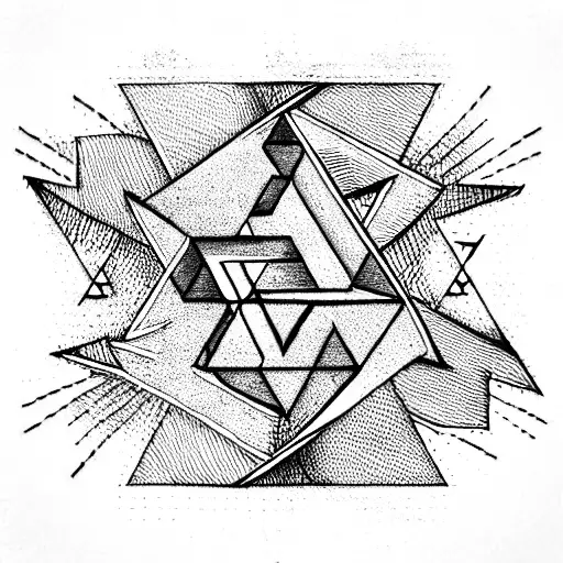 Penrose triangle tattoo design idea