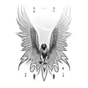 falcon tattoo design idea