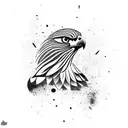 falcon tattoo design idea