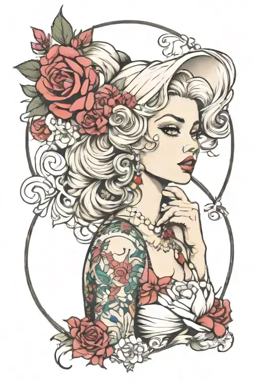MARIYLN MONROE tattoo design idea