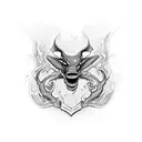 blue drake tattoo design idea