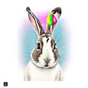 Bad Bunny tattoo design idea