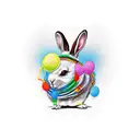 Bad Bunny tattoo design idea