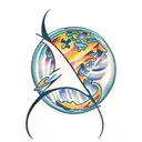 planets tattoo design idea