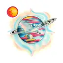planets tattoo design idea