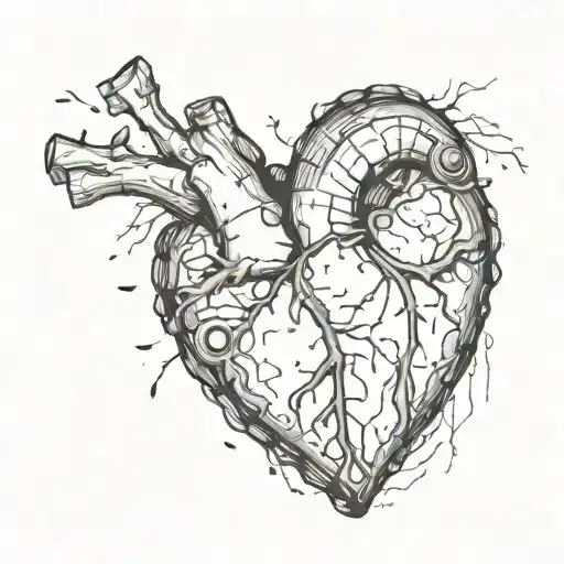 depression broken heart betrayal tattoo design idea