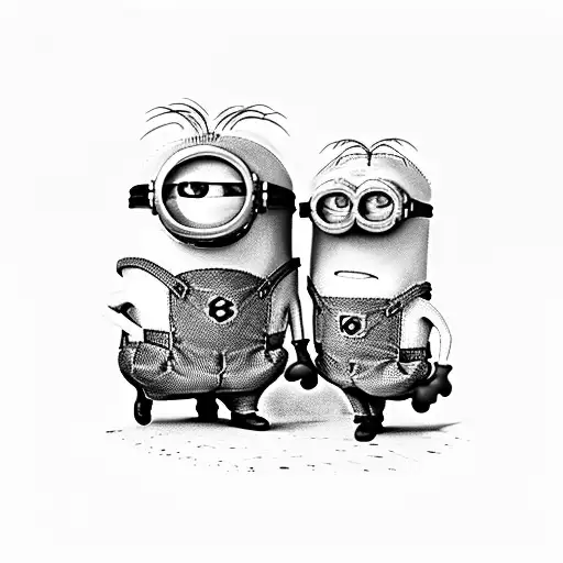 minions tattoo design idea