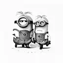 minions tattoo design idea
