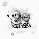 minions tattoo design idea