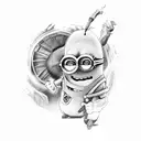 minion nfl tattoo design idea