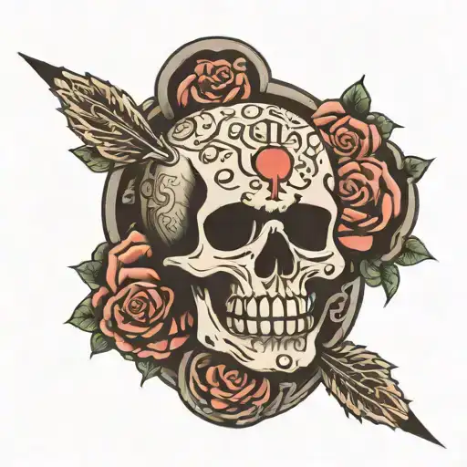 suicidal thoughts tattoo design idea