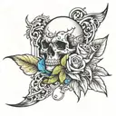 suicidal tattoo design idea