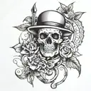 suicidal tattoo design idea