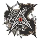 Direction Compas Rune and Symbol tattoo design idea