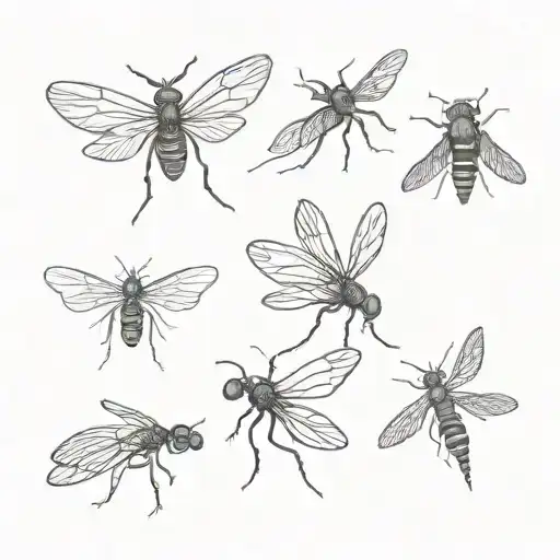 sun bleached flies coming tattoo design idea