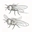 sun bleached flies coming tattoo design idea
