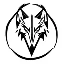 Wolf face, pheonix and eagle wings tattoo design idea