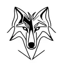 Wolf face, pheonix and eagle wings tattoo design idea